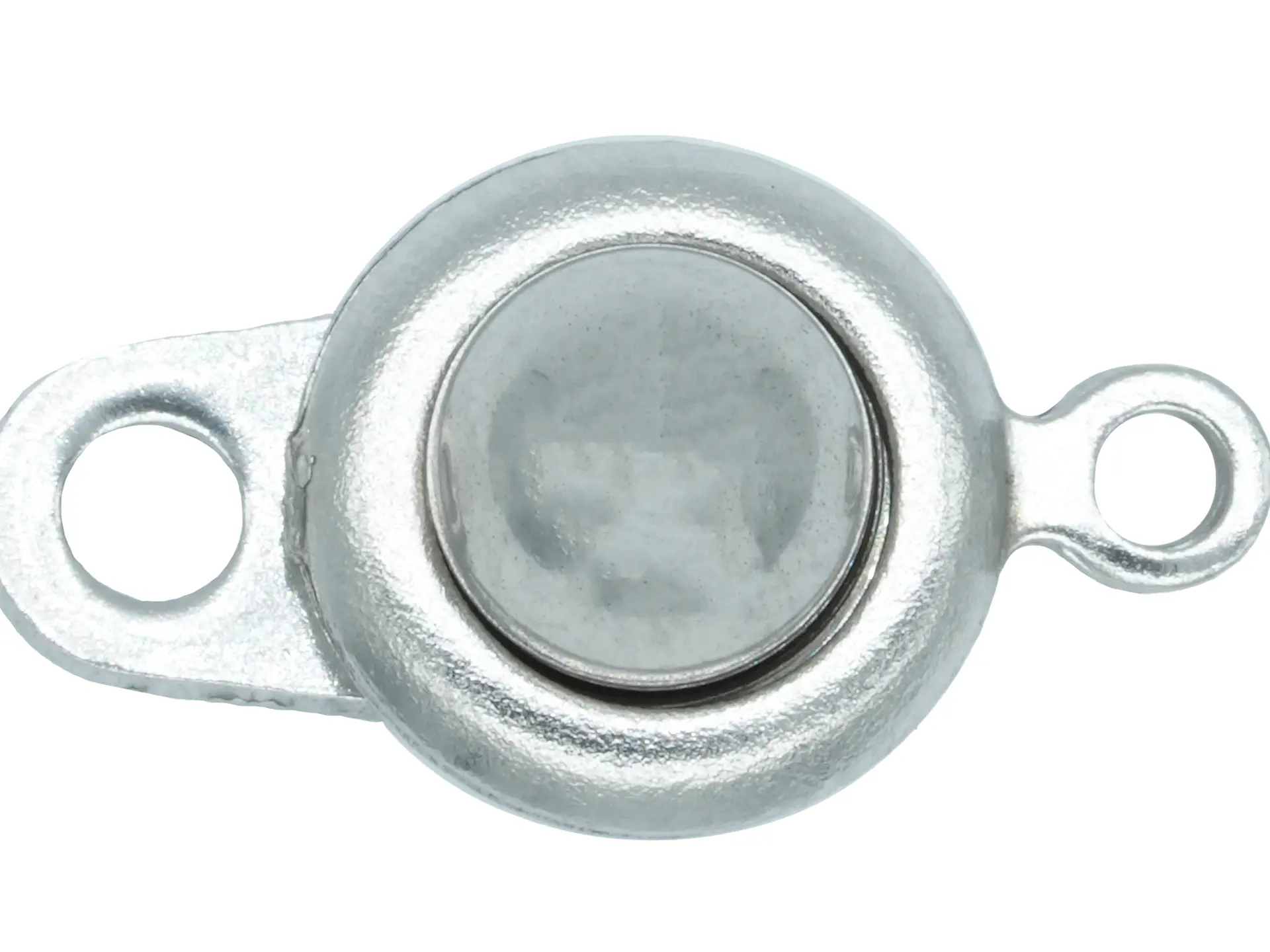 ACERO PLATEADO BROCHE PRESION REDONDO 8MM 1