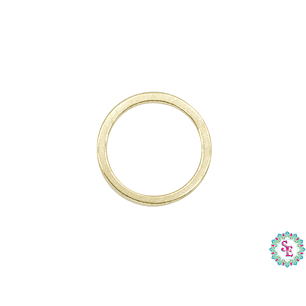 ACERO DORADO CIRCULO FIGURA 10MM 