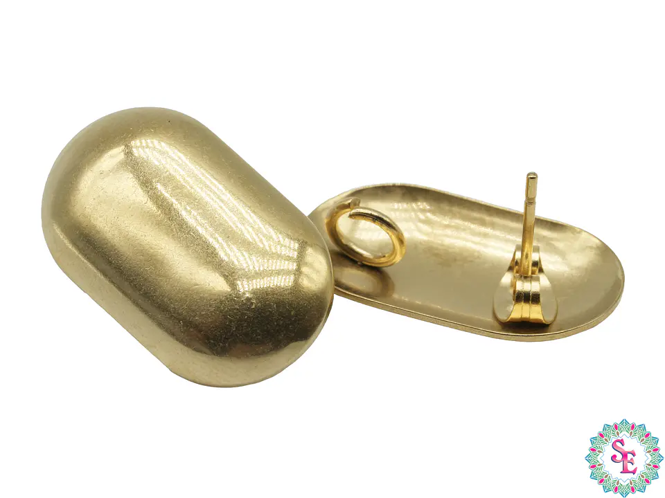 ACERO DORADO TOPO 83 OVALO GRANDE 14*23MM 1