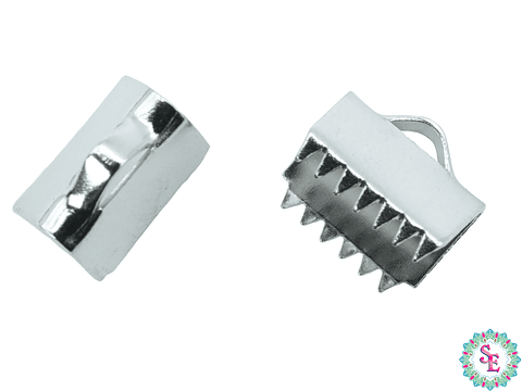 ACERO PLATEADO TERMINAL CARTERA LISO 10.5MM   