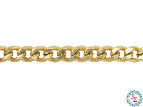 ACERO DORADO CADENA CUBANA 1.5MM