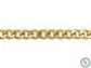 ACERO DORADO CADENA CUBANA 1.5MM - Miniatura 1