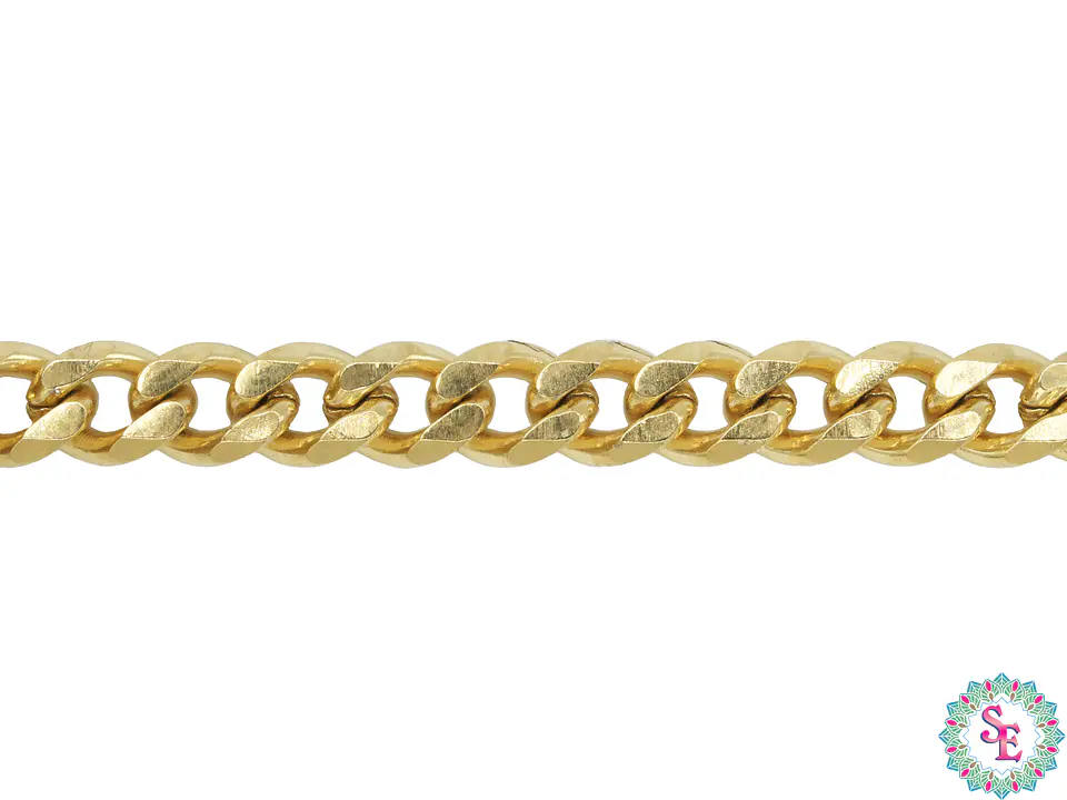 ACERO DORADO CADENA CUBANA 1.5MM 1