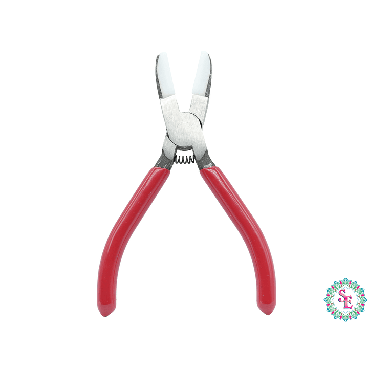 PINZA HERRAMIENTA CABO ROJO PUNTA PLANA NYLON 1