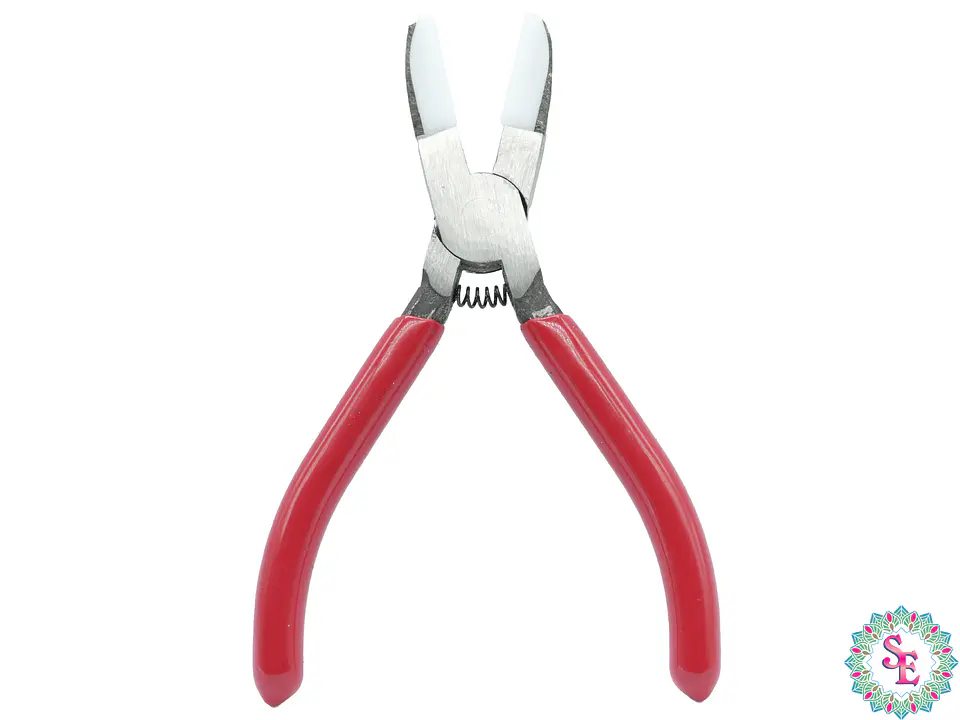 PINZA HERRAMIENTA CABO ROJO PUNTA PLANA NYLON 1