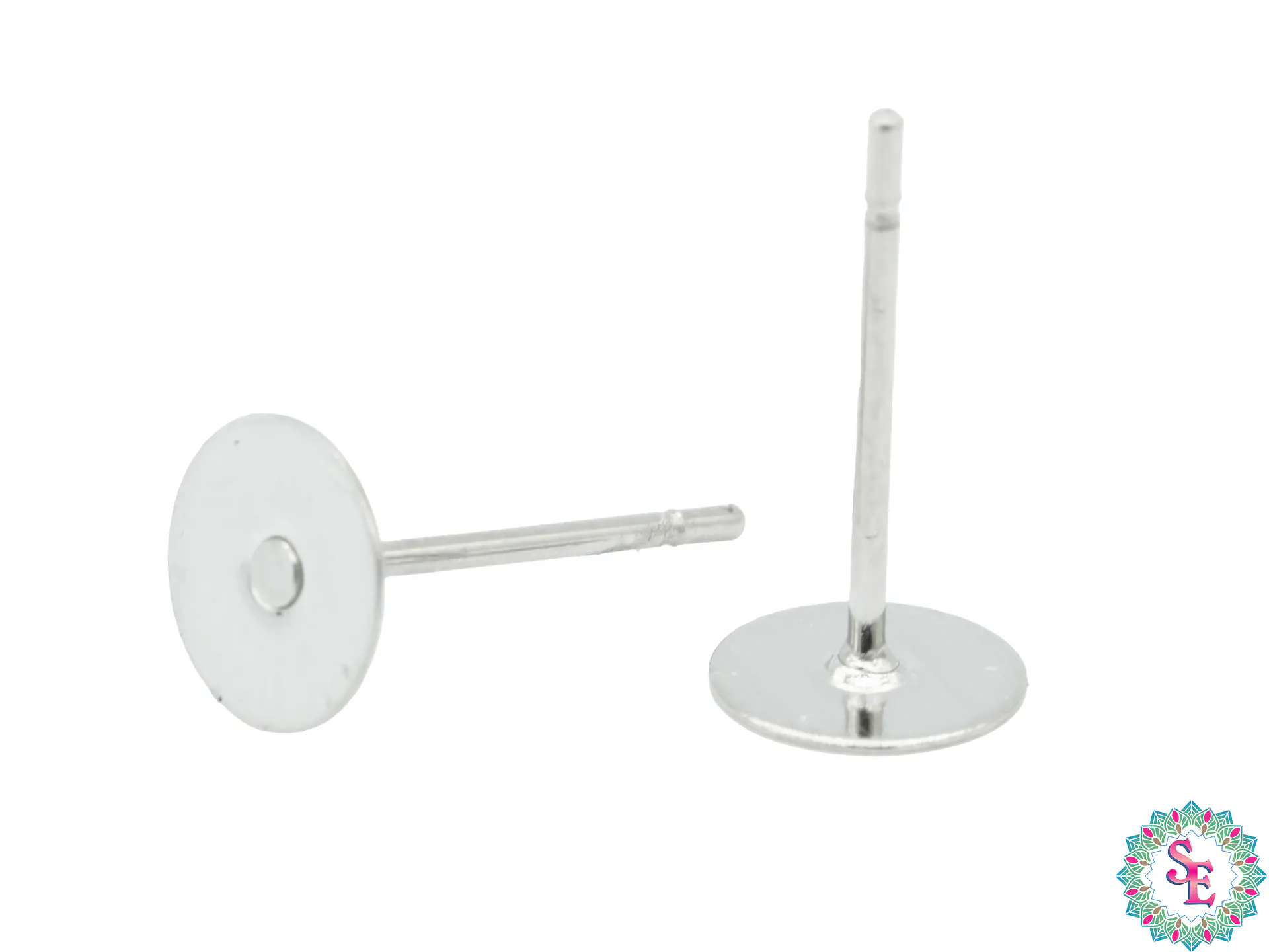 ACERO PLATEADO TOPO PLANO 46 PARA PEGAR 6MM 1