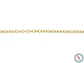 ACERO DORADO CADENA OVALADA 0.4MM  - thumbnail 1