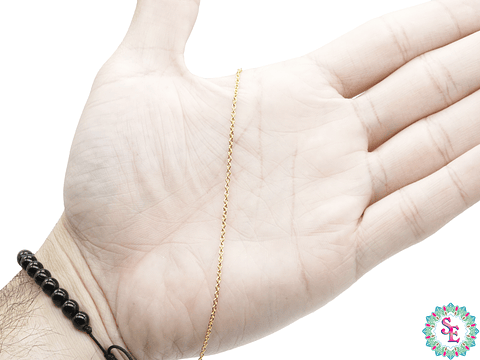 ACERO DORADO CADENA OVALADA 0.4MM 