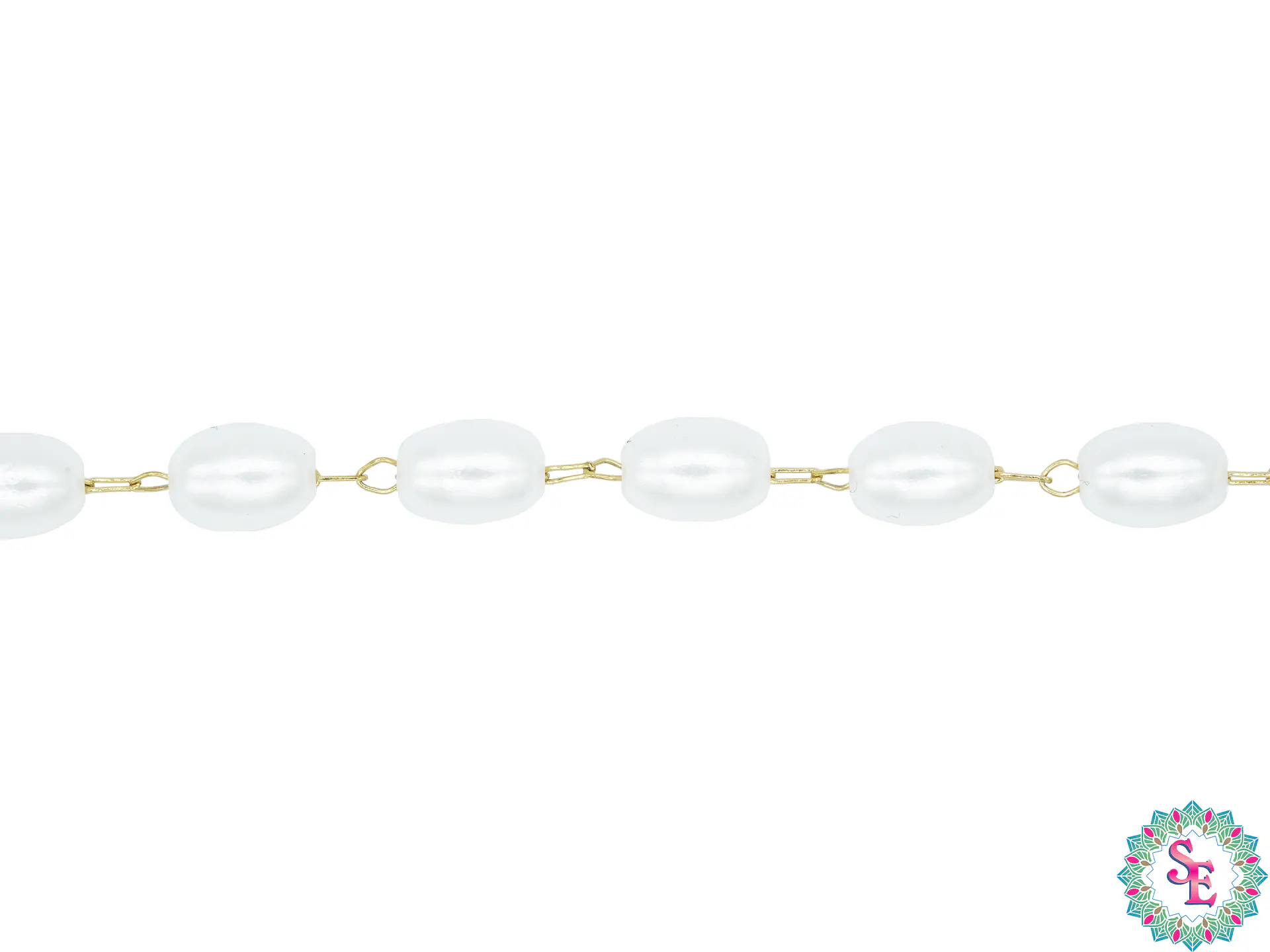 ACERO DORADO CADENA PERLA ARROZ 5*7MM 1