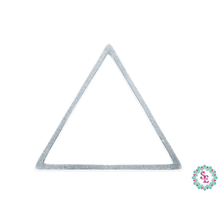 ACERO PLATEADO TRIANGULO FIGURA 16MM