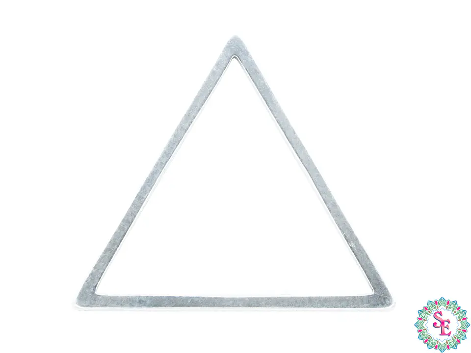 ACERO PLATEADO TRIANGULO FIGURA 16MM 1