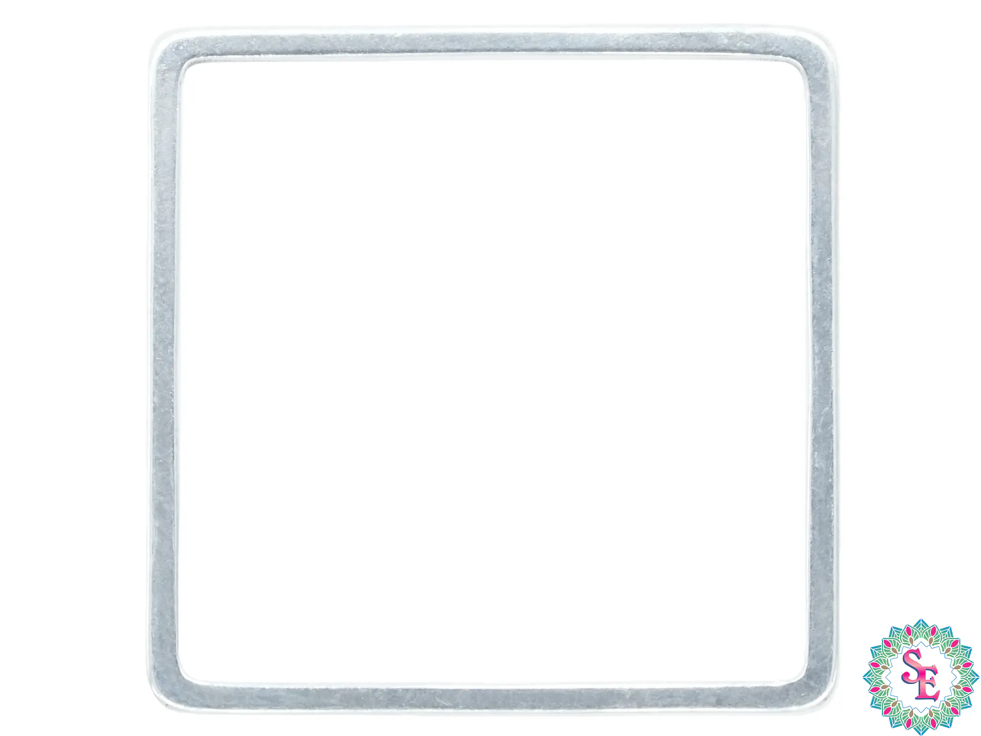 ACERO PLATEADO CUADRADO FIGURA 20MM 1