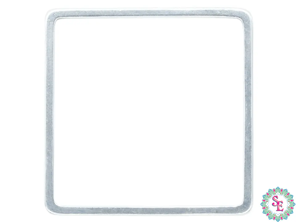 ACERO PLATEADO CUADRADO FIGURA 20MM 1