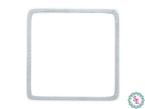 ACERO PLATEADO  FIGURA CUADRADO 16MM