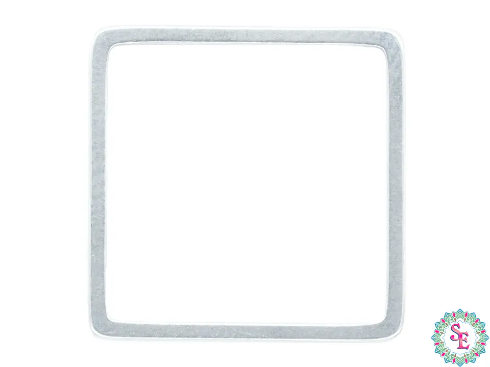 ACERO PLATEADO  FIGURA CUADRADO 16MM 1