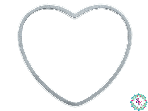 ACERO PLATEADO CORAZON FIGURA 20MM