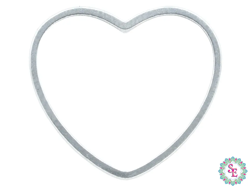 ACERO PLATEADO CORAZON FIGURA 20MM 1