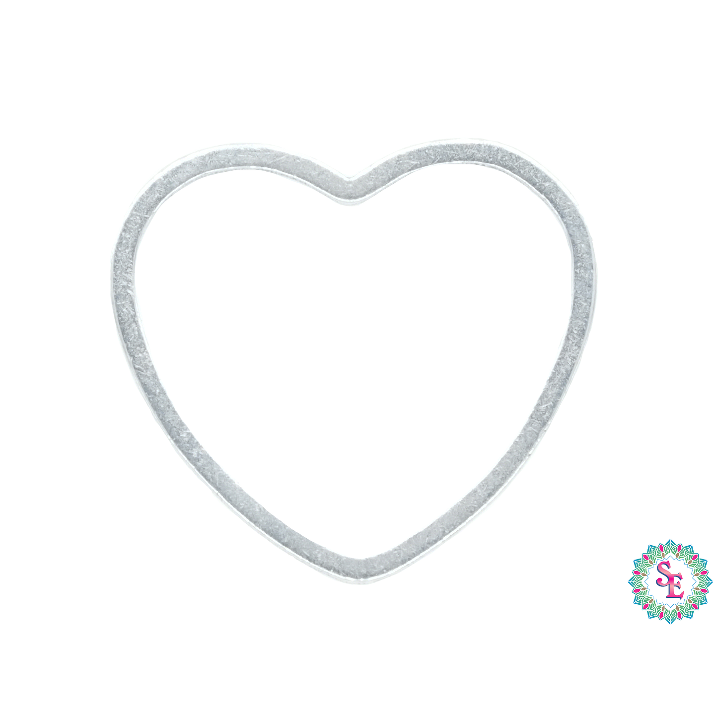 ACERO PLATEADO CORAZON FIGURA 16MM 1