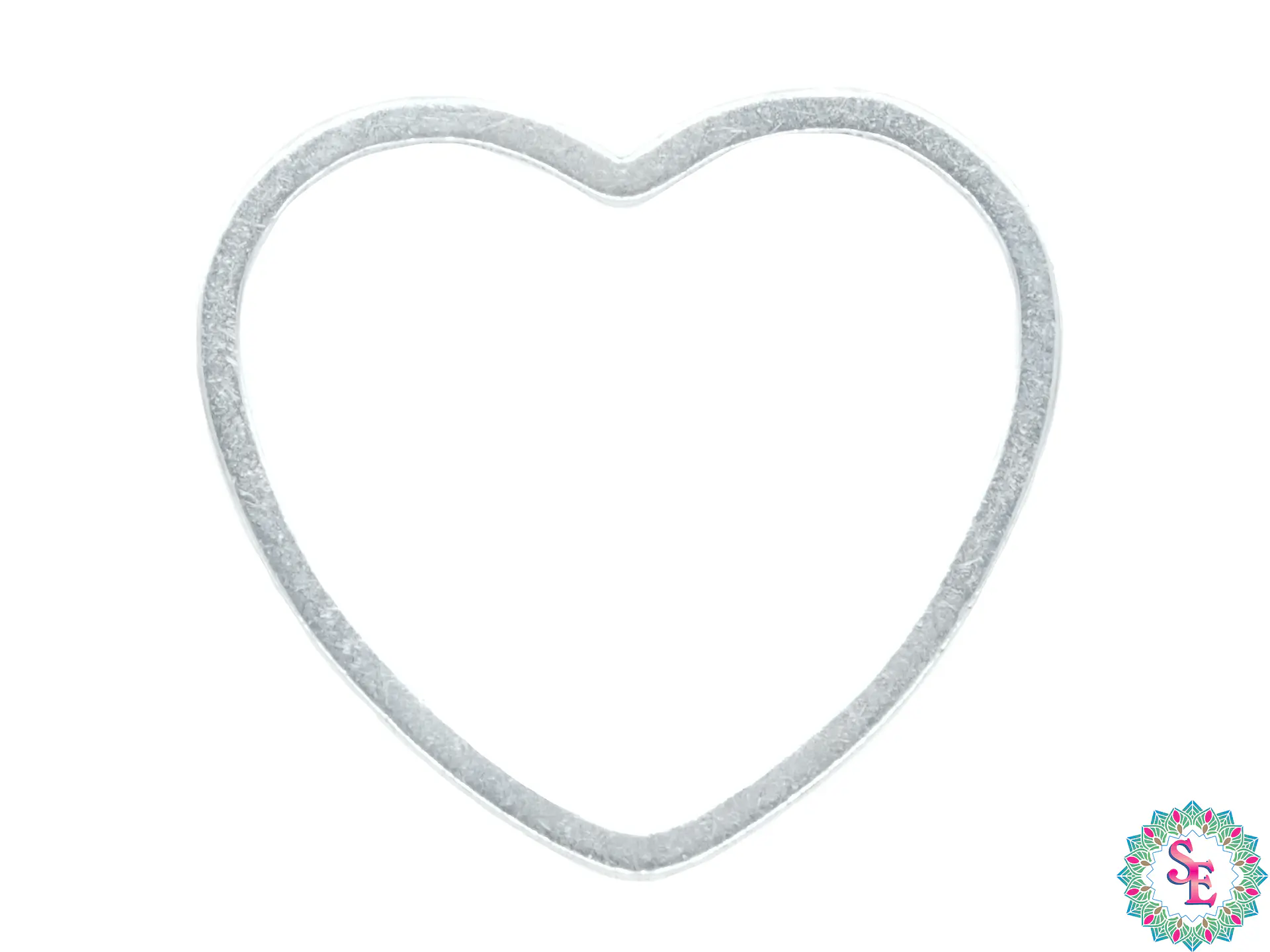 ACERO PLATEADO CORAZON FIGURA 16MM 1