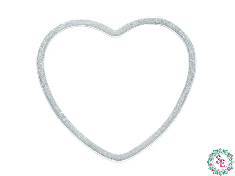 ACERO PLATEADO CORAZON FIGURA 16MM 1