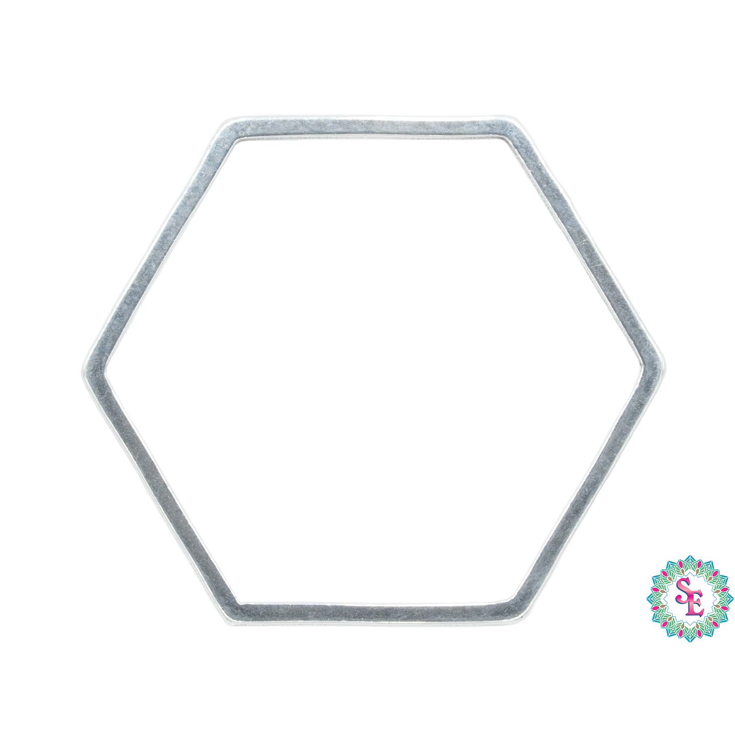 ACERO PLATEADO HEXAGONO FIGURA 20MM 1