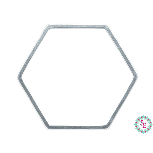ACERO PLATEADO HEXAGONO FIGURA 20MM