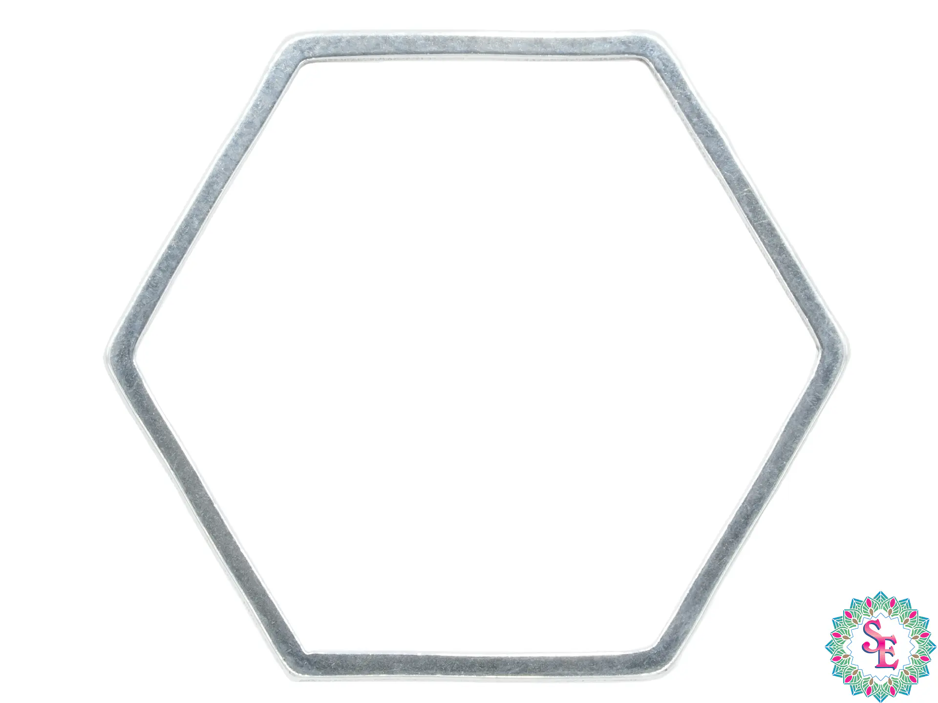 ACERO PLATEADO HEXAGONO FIGURA 20MM 1