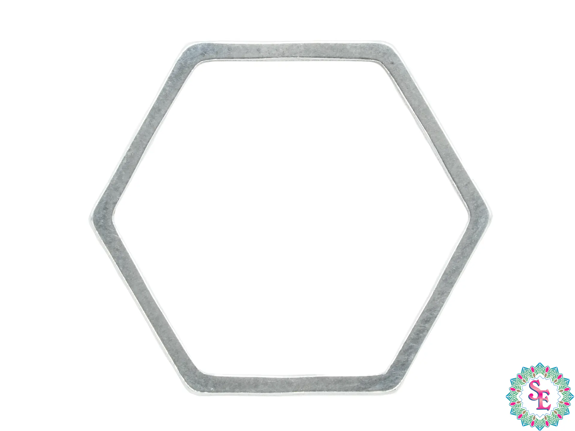 ACERO PLATEADO HEXAGONO FIGURA 16MM 1