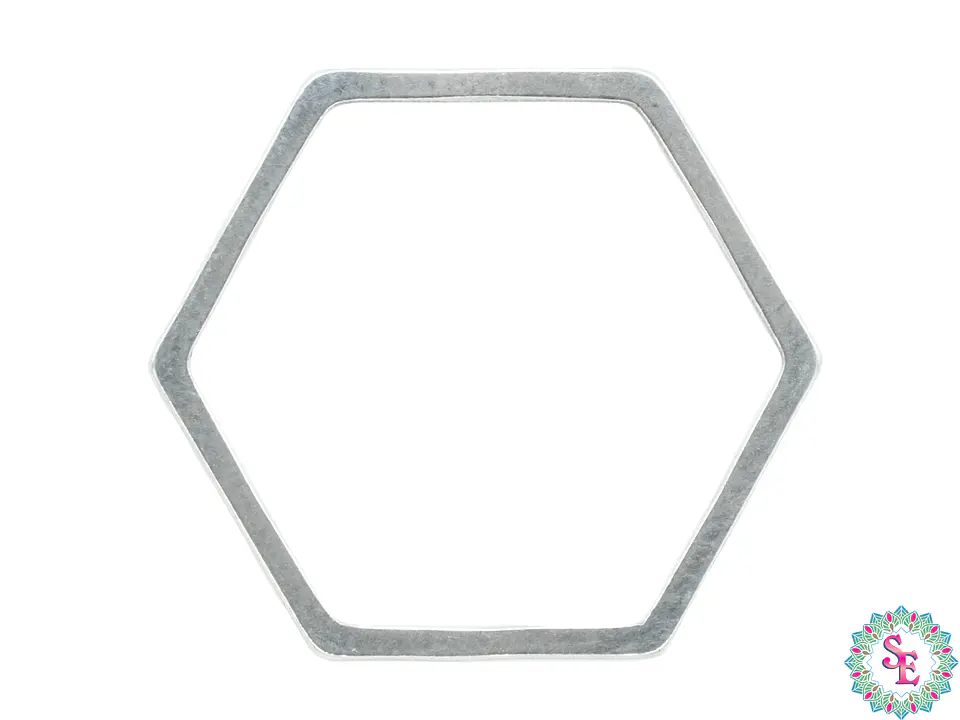 ACERO PLATEADO HEXAGONO FIGURA 16MM 1