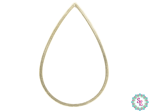 ACERO DORADO LAGRIMA FIGURA 25*17MM