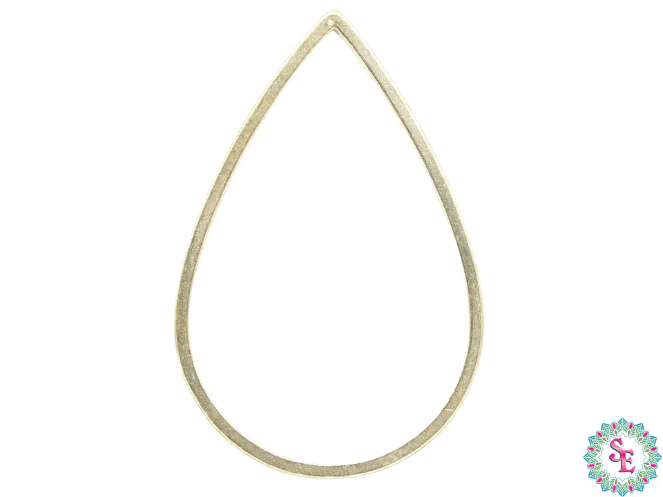 ACERO DORADO LAGRIMA FIGURA 25*17MM 1