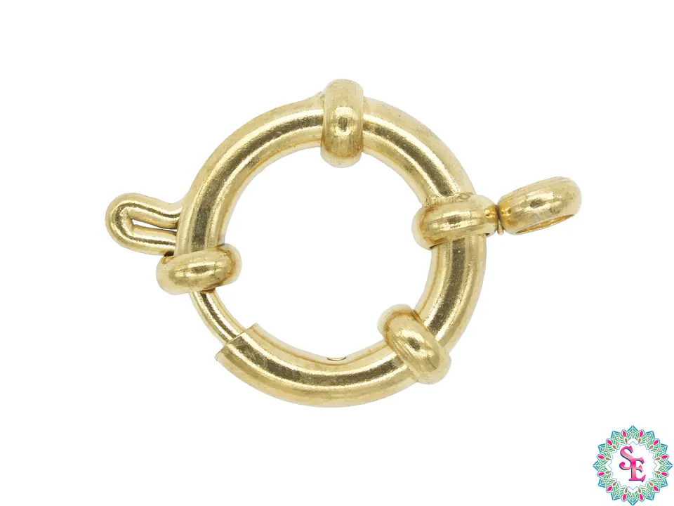 ACERO DORADO BROCHE MARINERO 14MM 1