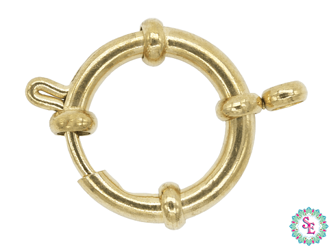 ACERO DORADO BROCHE MARINERO 16MM