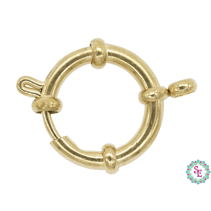 ACERO DORADO BROCHE MARINERO 16MM 1