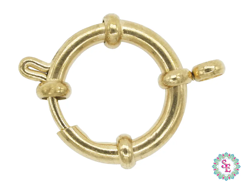 ACERO DORADO BROCHE MARINERO 16MM 1