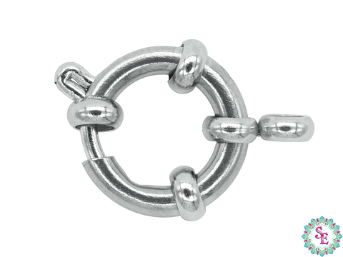 ACERO PLATEADO BROCHE RIAZA 12MM