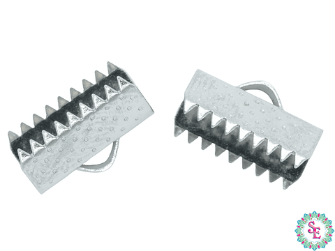 ACERO PLATEADO TERMINAL CARTERA 13MM   