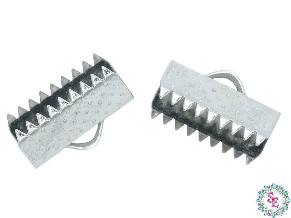 ACERO PLATEADO TERMINAL CARTERA 13MM    1