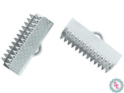 ACERO PLATEADO TERMINAL CARTERA 20MM   