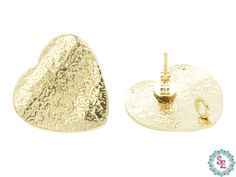 ACERO DORADO TOPO 133 CORAZON ESCARCHA 20MM 