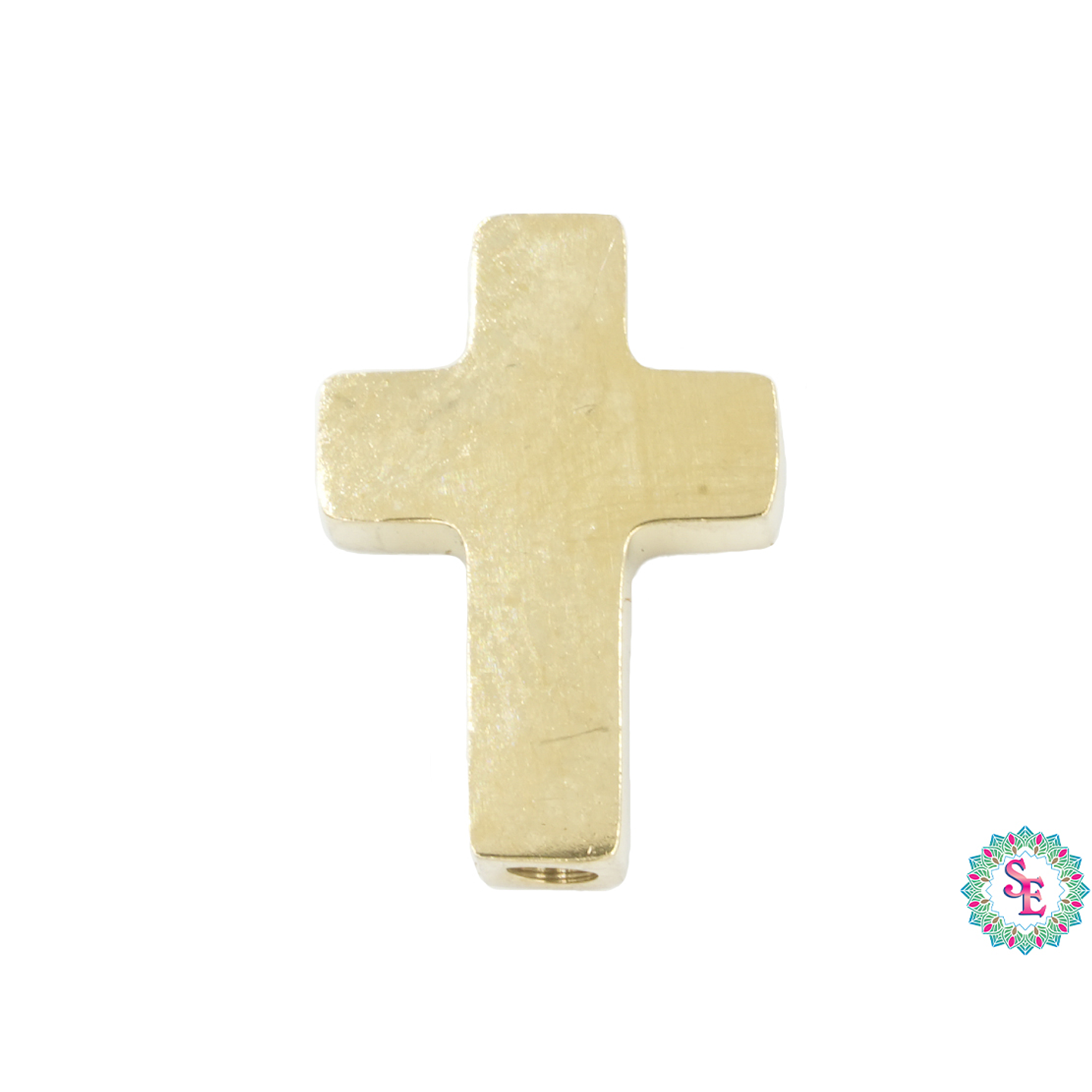 ACERO DORADO CENTRO PULSERA CRUZ PQ 15*9*3MM 1