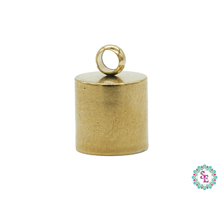 ACERO DORADO TERMINAL CAMPANA LISA 6MM