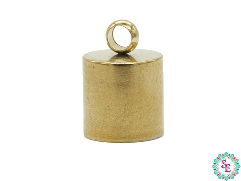 ACERO DORADO TERMINAL CAMPANA LISA 6MM