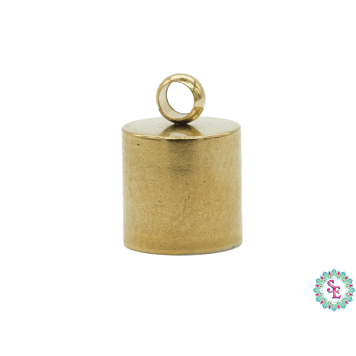 ACERO DORADO TERMINAL CAMPANA LISA 6MM 1