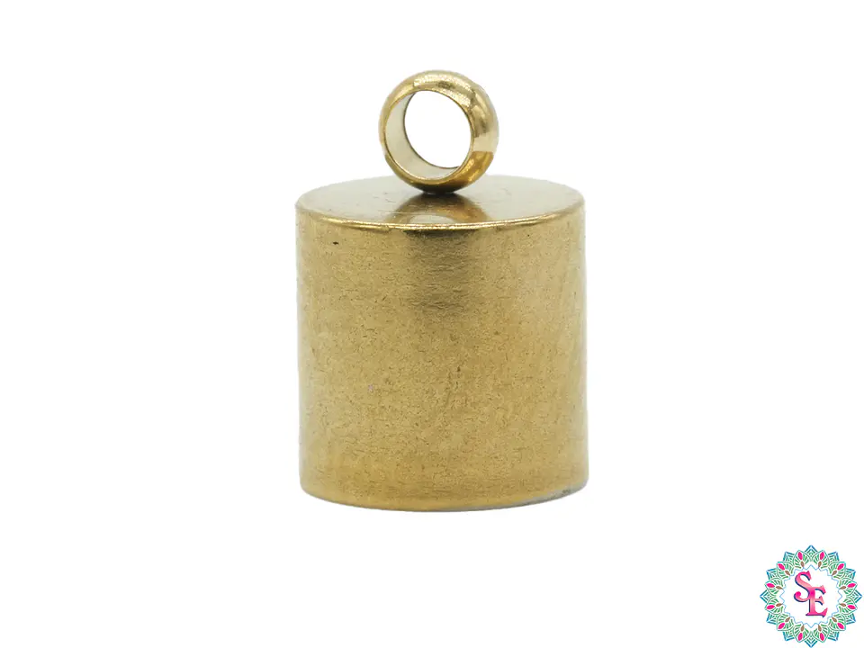ACERO DORADO TERMINAL CAMPANA LISA 6MM 1
