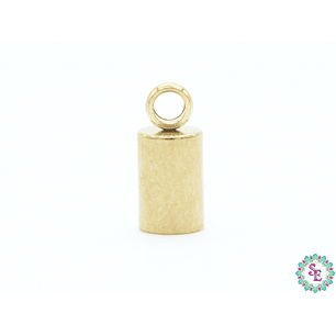 ACERO DORADO TERMINAL CAMPANA LISA 3MM