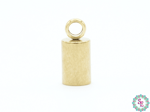 ACERO DORADO TERMINAL CAMPANA LISA 3MM