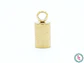 ACERO DORADO TERMINAL CAMPANA LISA 3MM - Miniatura 1
