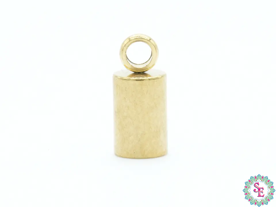 ACERO DORADO TERMINAL CAMPANA LISA 3MM 1