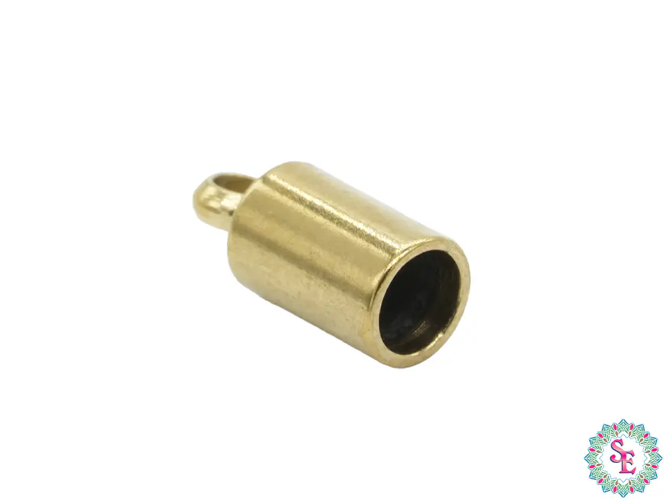 ACERO DORADO TERMINAL CAMPANA LISA 3MM 2